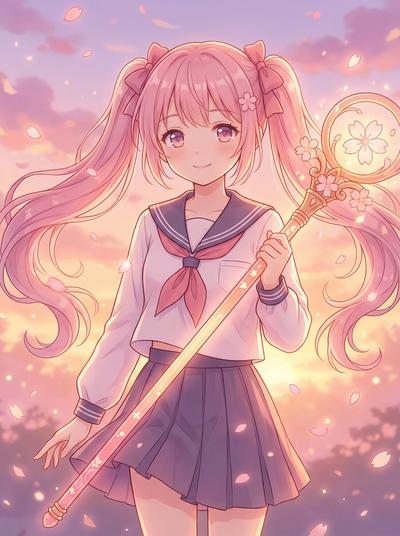 抖荫短视频动漫-樱花少女日记