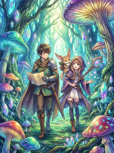 抖荫短视频动漫-魔法森林探险记