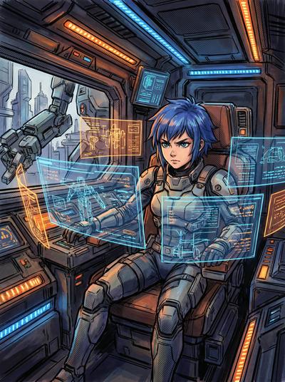 抖荫短视频动漫-机甲少女战纪